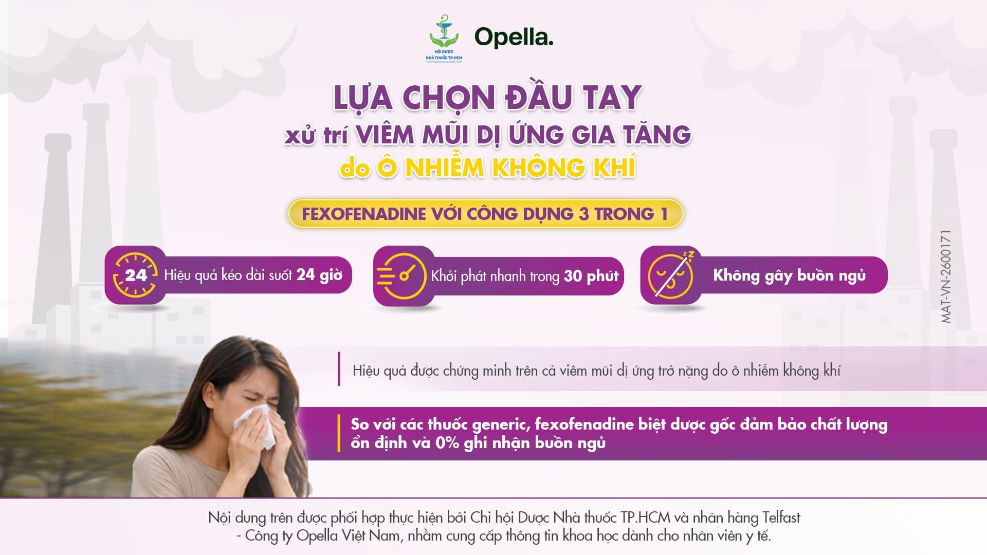 Viêm mũi dị ứng trở nặng trong bối cảnh ô nhiễm: Chọn gì để kiểm soát hiệu quả, giữ nhịp sống không gián đoạn?